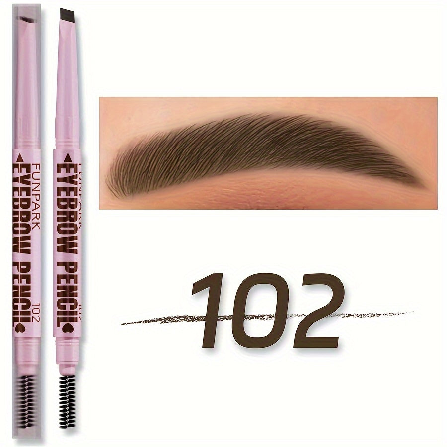 Extremely Fine Flat Core Double Heads Automatic Eyebrow Pencil Waterproof Long-lasting Easy Ware Eyebrow Pen with Eyebrow Powder Eyebrow Dye Dark Brown Light Brown Taupe Black Eyebrow Dye Eyebrow Cream Eyebrow Cream Eyeliner