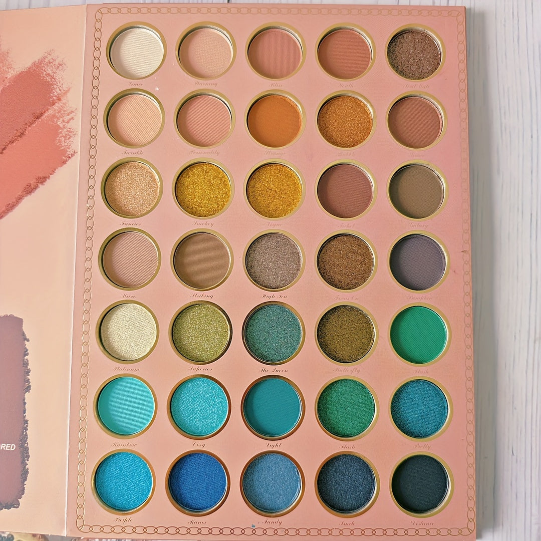 105 Color Three-Layer Folding Women'S Eye Makeup Eye Shadow Plate Pearlescent Matte Daily Street Makeup Festival Party Eye Palette Family Friend Hand Gift