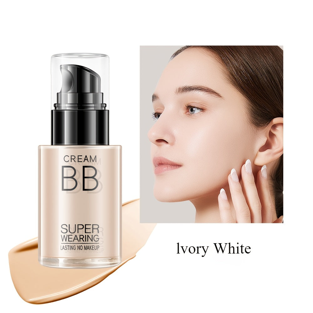 HEYXI Flawless BB Cream Foundation - Moisturizing, Long-Lasting Coverage for All Skin Tones, Natural Finish, Lightweight Matte Formula, Ivory White to Natural Shades, Perfect for Casual Attire, Everyday Makeup | Sleek Bottle