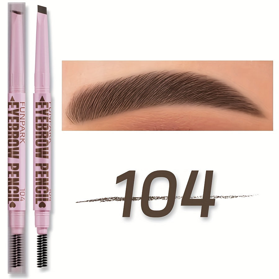 Extremely Fine Flat Core Double Heads Automatic Eyebrow Pencil Waterproof Long-lasting Easy Ware Eyebrow Pen with Eyebrow Powder Eyebrow Dye Dark Brown Light Brown Taupe Black Eyebrow Dye Eyebrow Cream Eyebrow Cream Eyeliner