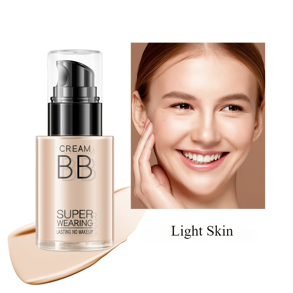 HEYXI Flawless BB Cream Foundation - Moisturizing, Long-Lasting Coverage for All Skin Tones, Natural Finish, Lightweight Matte Formula, Ivory White to Natural Shades, Perfect for Casual Attire, Everyday Makeup | Sleek Bottle