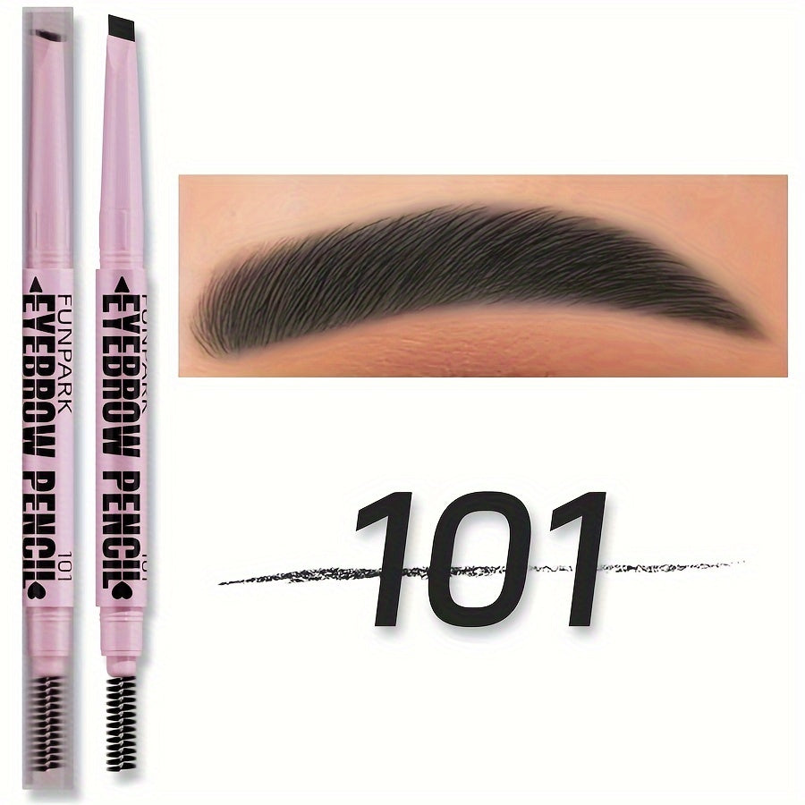 Extremely Fine Flat Core Double Heads Automatic Eyebrow Pencil Waterproof Long-lasting Easy Ware Eyebrow Pen with Eyebrow Powder Eyebrow Dye Dark Brown Light Brown Taupe Black Eyebrow Dye Eyebrow Cream Eyebrow Cream Eyeliner