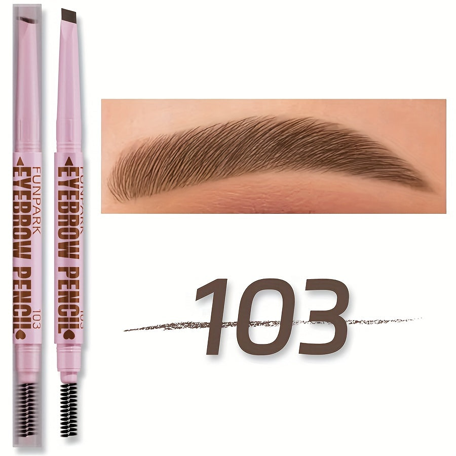 Extremely Fine Flat Core Double Heads Automatic Eyebrow Pencil Waterproof Long-lasting Easy Ware Eyebrow Pen with Eyebrow Powder Eyebrow Dye Dark Brown Light Brown Taupe Black Eyebrow Dye Eyebrow Cream Eyebrow Cream Eyeliner