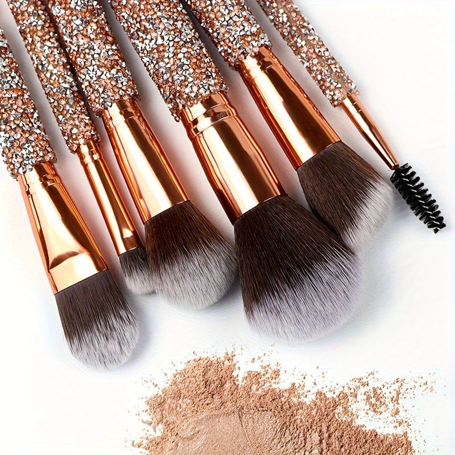 10/11/12pcs Professional Makeup Brush Set, Contour Brush, Powder Brush, Blush Brush, Eyeshadow Brush, Eyebrow Brush, Travel-Friendly Brush Set, Christmas Gift Set, Perfect Birthday Gift for Mom and Girlfriend on Mother'S Day,