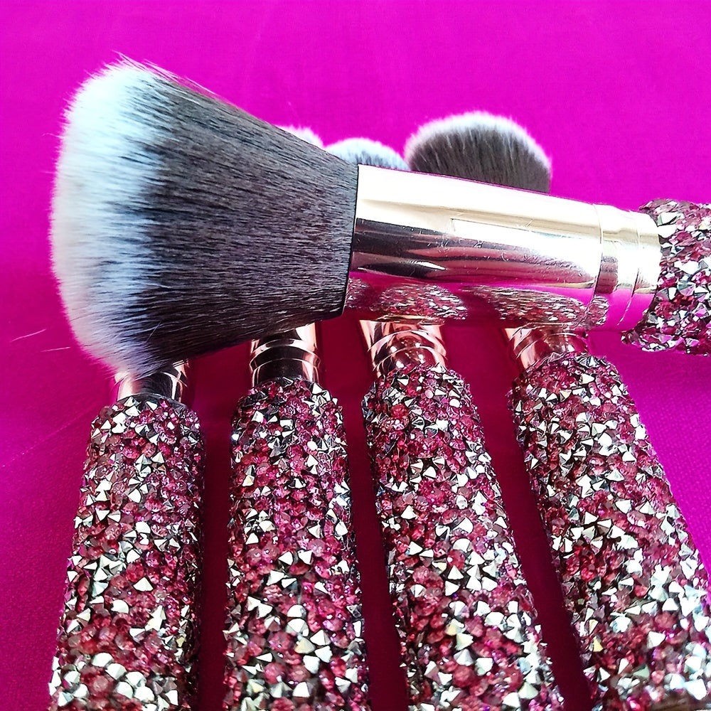 10/11/12pcs Professional Makeup Brush Set, Contour Brush, Powder Brush, Blush Brush, Eyeshadow Brush, Eyebrow Brush, Travel-Friendly Brush Set, Christmas Gift Set, Perfect Birthday Gift for Mom and Girlfriend on Mother'S Day,