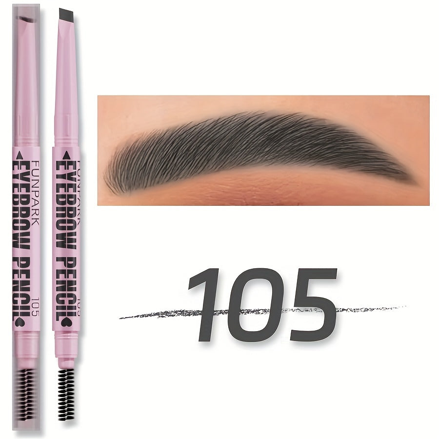 Extremely Fine Flat Core Double Heads Automatic Eyebrow Pencil Waterproof Long-lasting Easy Ware Eyebrow Pen with Eyebrow Powder Eyebrow Dye Dark Brown Light Brown Taupe Black Eyebrow Dye Eyebrow Cream Eyebrow Cream Eyeliner