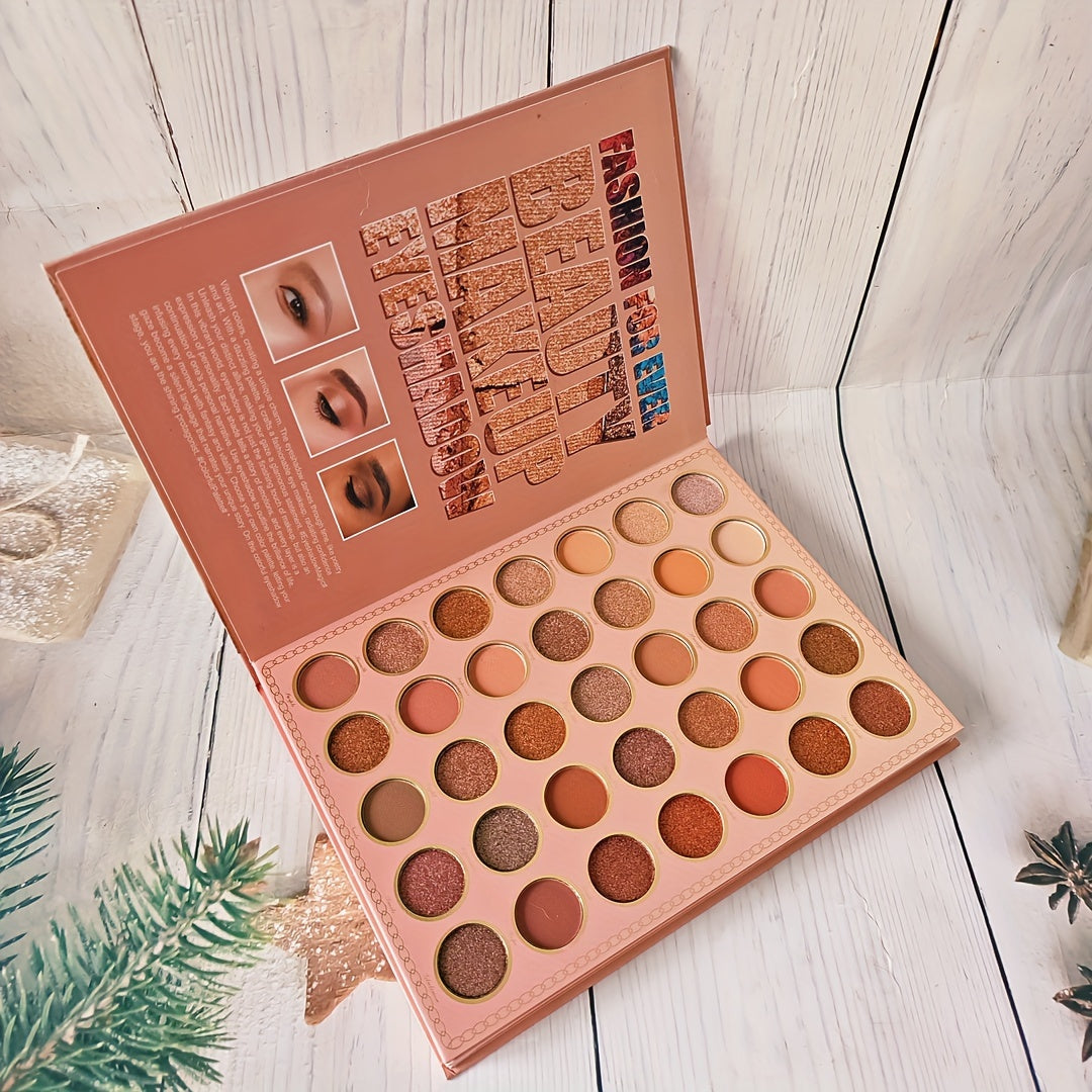 105 Color Three-Layer Folding Women'S Eye Makeup Eye Shadow Plate Pearlescent Matte Daily Street Makeup Festival Party Eye Palette Family Friend Hand Gift