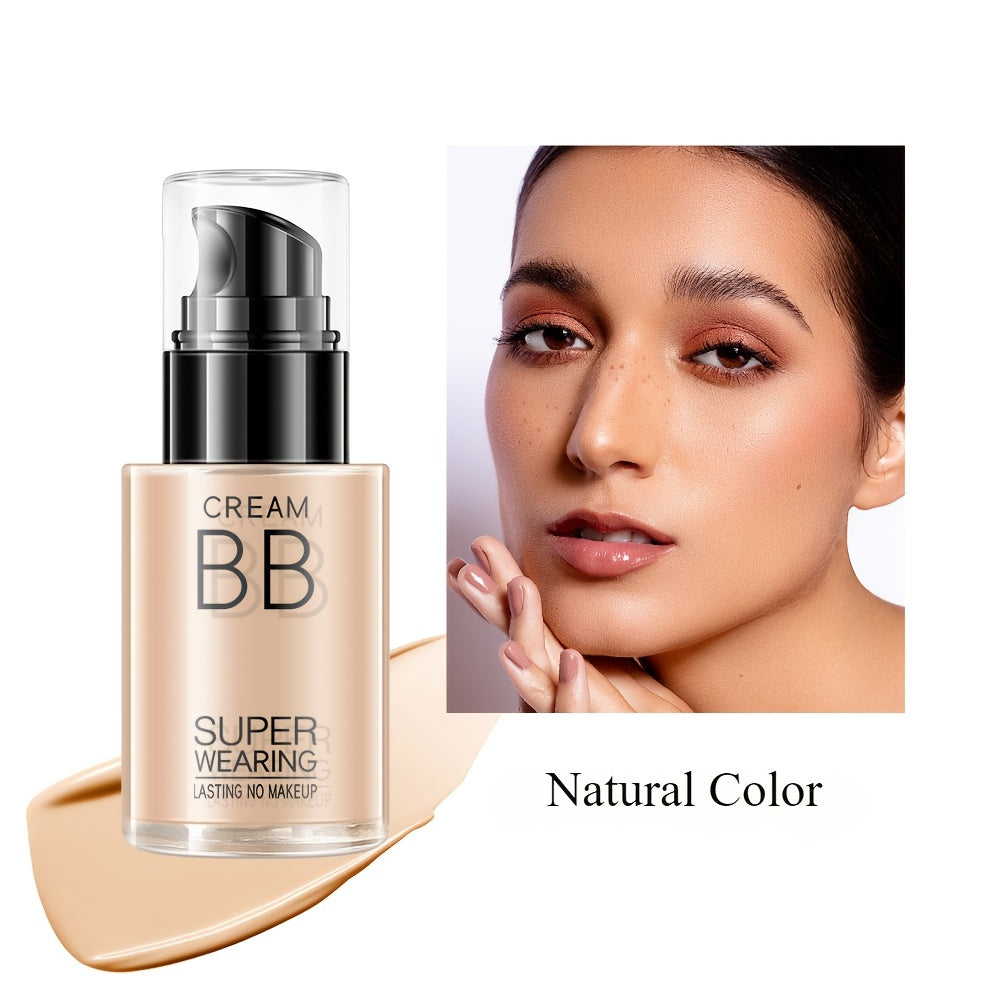 HEYXI Flawless BB Cream Foundation - Moisturizing, Long-Lasting Coverage for All Skin Tones, Natural Finish, Lightweight Matte Formula, Ivory White to Natural Shades, Perfect for Casual Attire, Everyday Makeup | Sleek Bottle