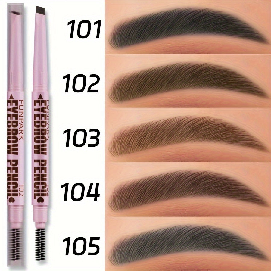 Extremely Fine Flat Core Double Heads Automatic Eyebrow Pencil Waterproof Long-lasting Easy Ware Eyebrow Pen with Eyebrow Powder Eyebrow Dye Dark Brown Light Brown Taupe Black Eyebrow Dye Eyebrow Cream Eyebrow Cream Eyeliner