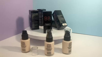 HEYXI Flawless BB Cream Foundation - Moisturizing, Long-Lasting Coverage for All Skin Tones, Natural Finish, Lightweight Matte Formula, Ivory White to Natural Shades, Perfect for Casual Attire, Everyday Makeup | Sleek Bottle