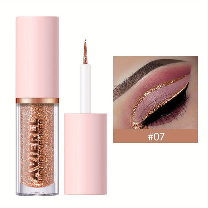AVIERLL Sparkling Glitter Liquid Eyeliner Pen - 10 Colors, Long-Lasting Shimmer, Waterproof & Smudge-Proof, Easy Apply Fast Drying Eye Makeup, Colorful Eyeliner, AVIERLL