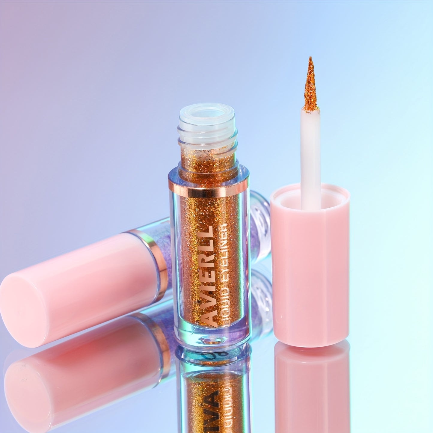AVIERLL Sparkling Glitter Liquid Eyeliner Pen - 10 Colors, Long-Lasting Shimmer, Waterproof & Smudge-Proof, Easy Apply Fast Drying Eye Makeup, Colorful Eyeliner, AVIERLL