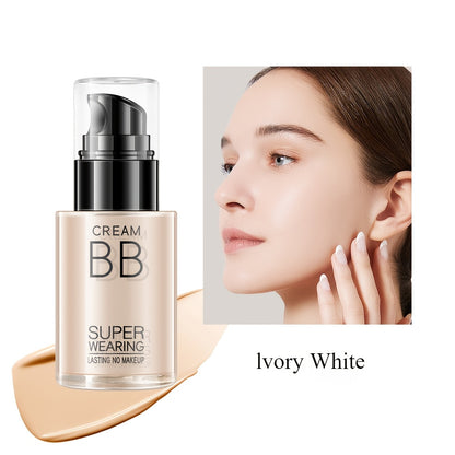 HEYXI Flawless BB Cream Foundation - Moisturizing, Long-Lasting Coverage for All Skin Tones, Natural Finish, Lightweight Matte Formula, Ivory White to Natural Shades, Perfect for Casual Attire, Everyday Makeup | Sleek Bottle