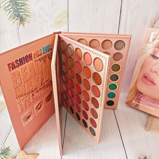 105 Color Three-Layer Folding Women'S Eye Makeup Eye Shadow Plate Pearlescent Matte Daily Street Makeup Festival Party Eye Palette Family Friend Hand Gift