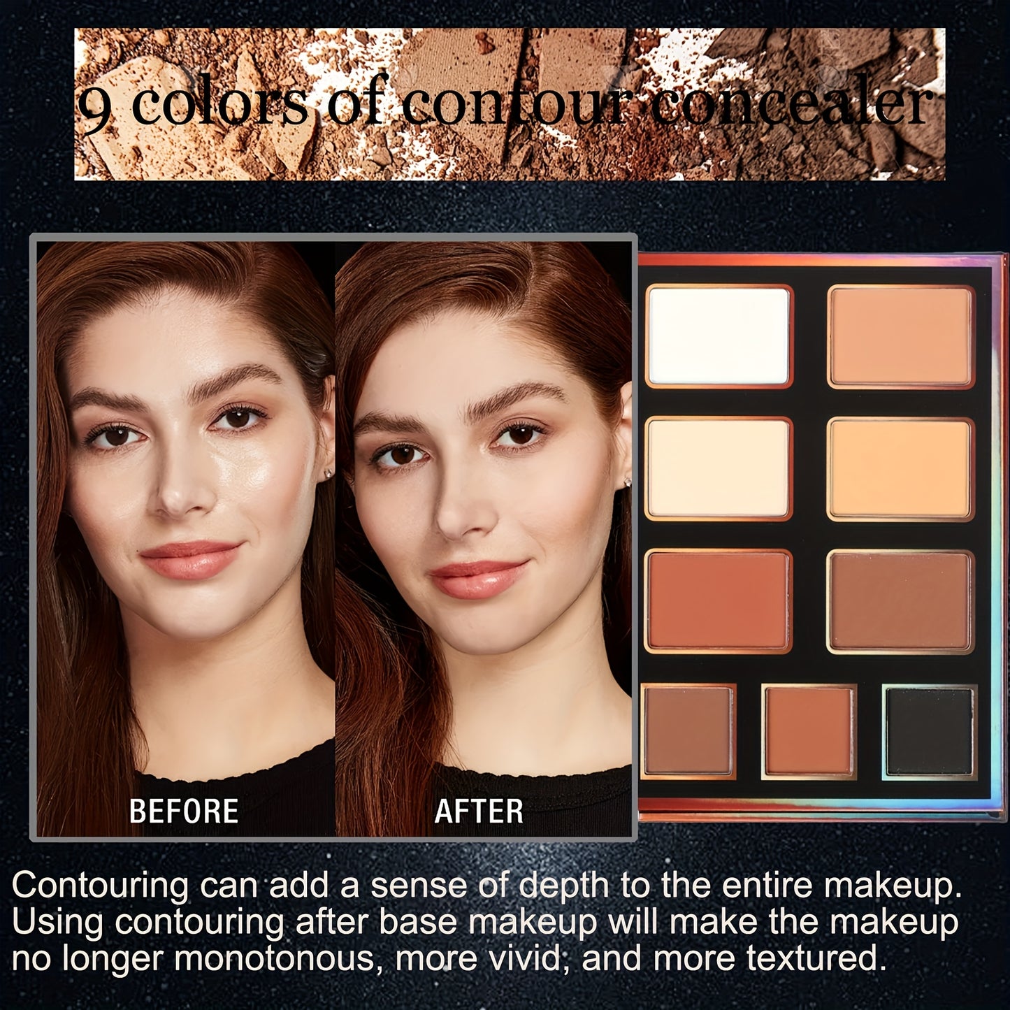 Extra Large New 4-Page 55-Color Eyeshadow Palette with 24 Matte & Shimmer Shades, 6 Lip Glosses, and 9 Highlighters - Perfect Multifunctional Makeup Set for Women's Holiday Gifts