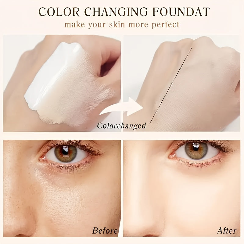 Face Makeup Kit- BB Cream & Makeup Powder & Brush, Matte foundation, concealer BB, quickly complete your daily makeup routine, Moisturizing, long-lasting makeup, Quick Beauty Routine, Buildable Coverage, Creamy Texture, Longw