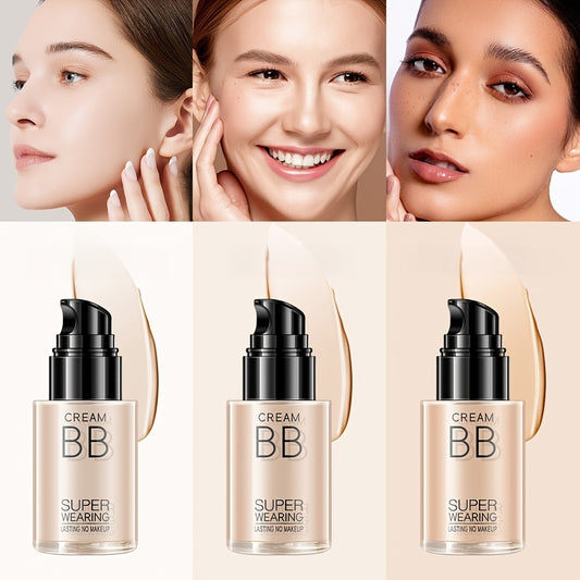 HEYXI Flawless BB Cream Foundation - Moisturizing, Long-Lasting Coverage for All Skin Tones, Natural Finish, Lightweight Matte Formula, Ivory White to Natural Shades, Perfect for Casual Attire, Everyday Makeup | Sleek Bottle