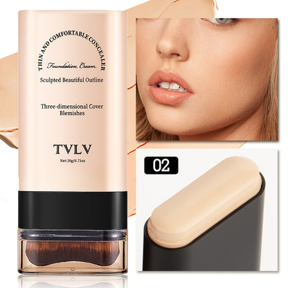 5 Colors Available 2-in-1 Concealer and Foundation Stick, Easy Application, Long-Lasting Makeup That Easily Covers Dark Circles for a Flawless Look