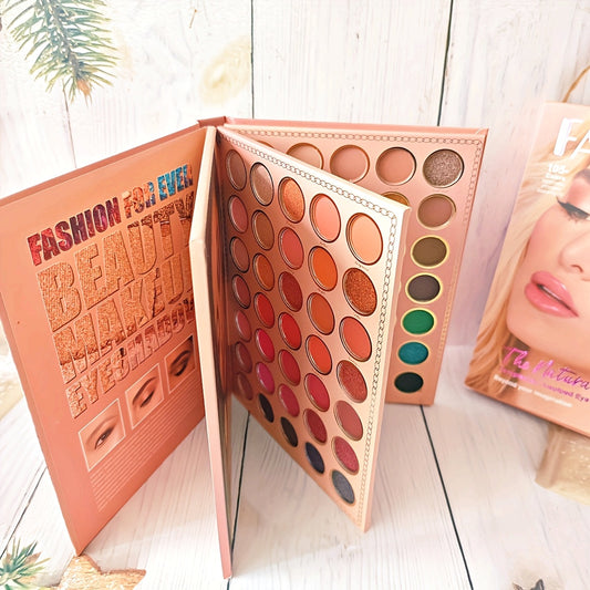 105 Color Three-Layer Folding Women'S Eye Makeup Eye Shadow Plate Pearlescent Matte Daily Street Makeup Festival Party Eye Palette Family Friend Hand Gift