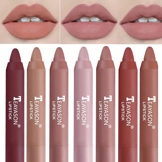 12 Colors Matte Moisturizing Lipstick Crayons - Long Lasting, Waterproof, Smooth, Fuller Lip Makeup Finish Valentine's Day Gifts