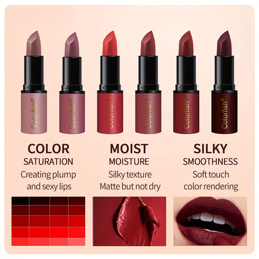 24pcs Lipstick Set - 24 Long-Lasting Matte & Shimmer Lip Gloss Colors, Burgundy, Nude, Pink, Red, Coral, Brown Shades - Bulk Lipstick Collection for, All Beige Tones